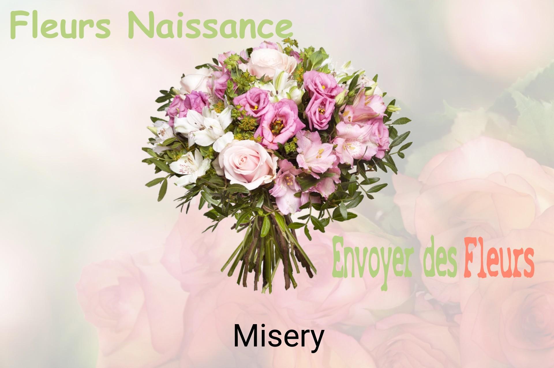 Bouquet de fleurs de naissance livré à Misery